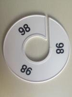 Maatring 11 cm wit/zwart 98