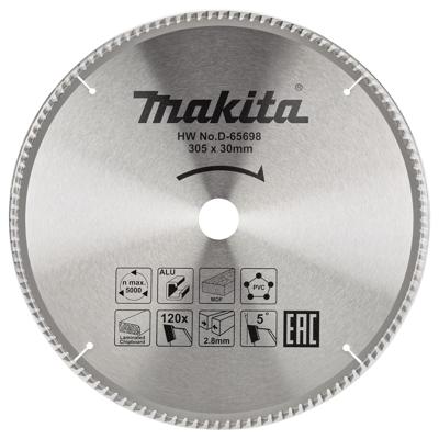 Makita Afkortzaagblad voor Multimaterial | Standaard | Ø 305mm Asgat 30mm 120T - D-65698