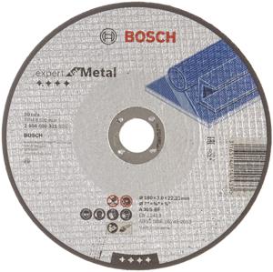 Bosch Accessoires Doorslijpschijf recht Expert for Metal A 30 S BF, 180 mm, 22,23 mm, 3,0 mm - 1 stuks - 2608600321