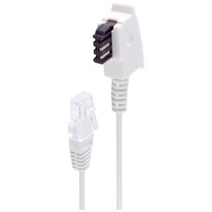 Shiverpeaks DSL Adapterkabel [1x Telefoonstekker Duitsland (TAE-F) - 1x RJ45-stekker 8p2c] 0.5 m Wit