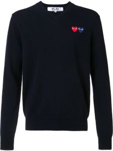 Comme Des Garçons Play pull à logo patch créateur - Bleu