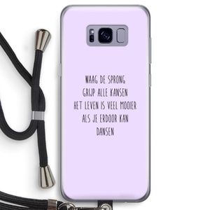 Sprong: Samsung Galaxy S8 Transparant Hoesje met koord