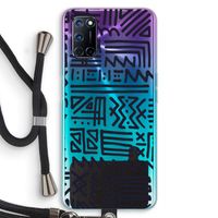 Marrakech print: Oppo A72 Transparant Hoesje met koord