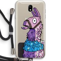Lama: Samsung Galaxy J7 (2017) Transparant Hoesje met koord