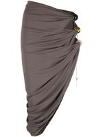 Jacquemus jupe La Perola à design asymétrique - Gris