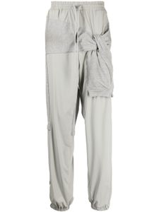 Maison MIHARA YASUHIRO pantalon de jogging à design superposé - Gris