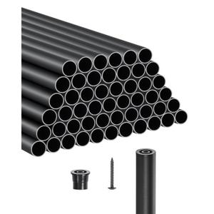 VEVOR trapleuningstang 51-delige set trapleuning φ19x660mm decoratieve stang ronde stang aluminium