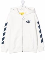 Off-White Kids hoodie à logo imprimé - Blanc