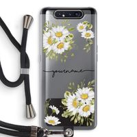 Daisies: Samsung Galaxy A80 Transparant Hoesje met koord