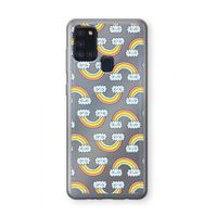 Regenboog: Samsung Galaxy A21s Transparant Hoesje