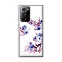 Waterverf bloemen: Samsung Galaxy Note 20 Ultra / Note 20 Ultra 5G Transparant Hoesje