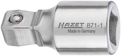 HAZET Verlengstuk · scharnierbaar 871-1 · 1/4 inch (6,3 mm) vierkant hol · 1/4 inch (6,3 mm) vierkant massief · Lengte: 25 mm