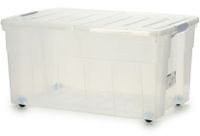 Kipit opbergbox 120 liter 72 x 48 cm transparant/wit - thumbnail