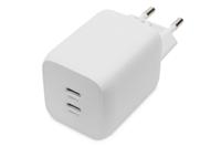 Digitus DA-10063 Laadadapter 65 W Vliegtuig, Binnen, Vrachtwagen, Thuis Aantal uitgangen: 2 x USB-C