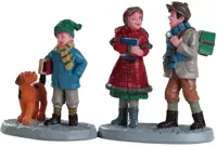 Lemax going to school s/2 kerstdorp figuur type 4 Caddington Village 2018