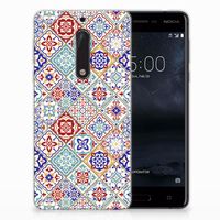 Nokia 5 TPU Siliconen Hoesje Tiles Color - thumbnail