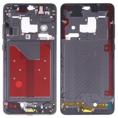Front behuizing LCD frame bezel plaat met kant toetsen voor Huawei mate 20 (zwart)