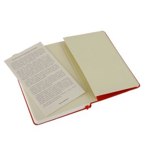 Moleskine notitieboek, ft 13 x 21 cm, gelijnd, harde cover, 240 blad, rood