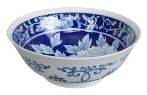 Japans Porseleinen Kom - Tokyo Design Studio - Pioen - 1000ml - 19.5 x 7.5cm