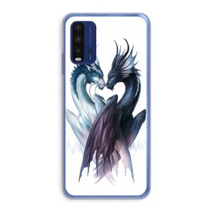 Yin Yang Dragons: Xiaomi Redmi 9T Transparant Hoesje