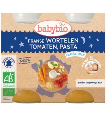Babybio Babybio Wortel Tomaat Pasta 200 Gram Bio (2x200g)