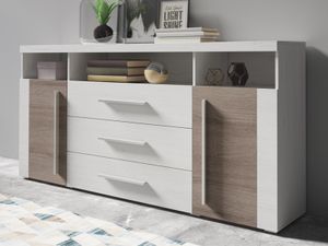 Dressoir ROBB 2 deuren 3 lades andersen pijnboom/sonoma truffel