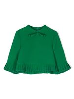 Mi Mi Sol blouse à bords plissés - Vert