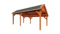 Trendhout Lariks/ Douglas Kapschuur de Deel 630x340 cm- Kapschuurdak- Onbehandeld lariks Douglas hout- Trendhout