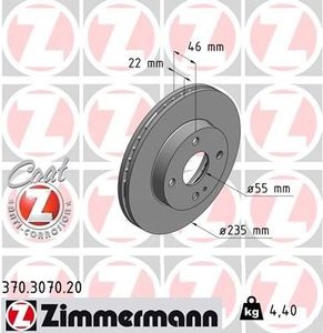 Remschijf Coat Z 370307020