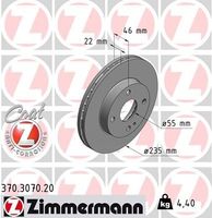 Remschijf Coat Z 370307020