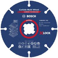 Bosch Accessories EXPERT Carbide Multi Wheel X-LOCK 2608901193 Doorslijpschijf recht 125 mm 1 stuk(s)