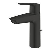 GROHE Start Wastafelmengkraan - opbouw - 12.1cm uitloop - M-size - trek waste - mat zwart 234552432