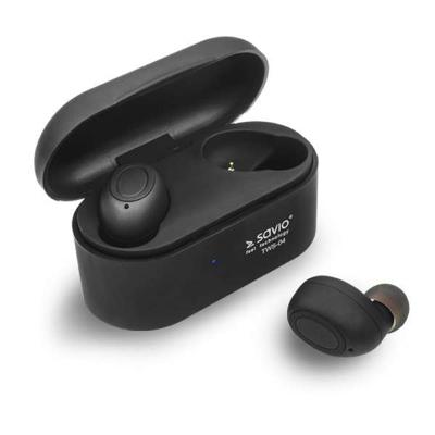 Savio TWS-04 Draadloze Bluetooth Hoofdtelefoon Zwart, Grafiet