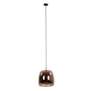 Fraaai Ariana hanglamp 1L drift glas - koper