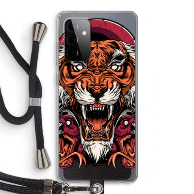 Tiger and Rattlesnakes: Samsung Galaxy A72 5G Transparant Hoesje met koord