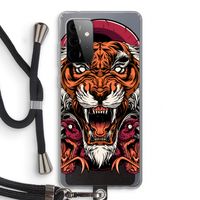 Tiger and Rattlesnakes: Samsung Galaxy A72 5G Transparant Hoesje met koord