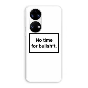 No time: Huawei P50 Transparant Hoesje