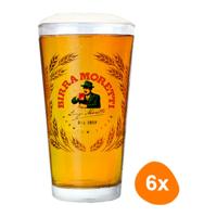 Birra Moretti - Bierglas "Vaasje" 250ml - 6 stuks