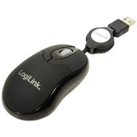 LogiLink ID0016 Muis USB Optisch Zwart 3 Toetsen 800 dpi Kabelinvoer - thumbnail