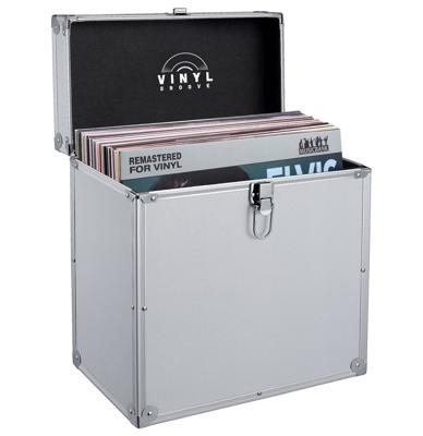 Vinyl Groove - Vinyl Opberg Koffer 40 's - Zilver (LP)