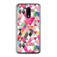 Gekleurde driehoekjes: OnePlus 7 Transparant Hoesje