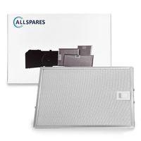 AllSpares Metaalfilter voor afzuigkappen geschikt voor Bosch Siemens Neff 00353110/353110 (310x250x8mm) - thumbnail