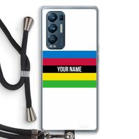 WK Wielrennen: Oppo Find X3 Neo Transparant Hoesje met koord