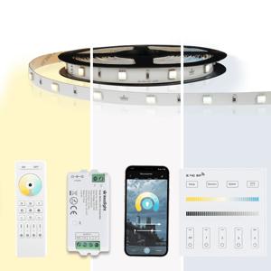 25 meter dual white led strip complete set - basic 1500 leds