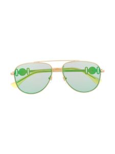 Versace Kids lunettes de soleil à monture ronde - Or