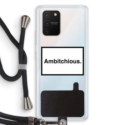 Ambitchious: Samsung Galaxy S10 Lite Transparant Hoesje met koord