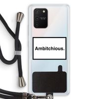 Ambitchious: Samsung Galaxy S10 Lite Transparant Hoesje met koord