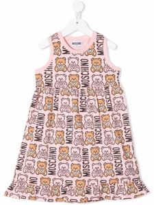 Moschino Kids robe à motif Teddy Bear - Rose