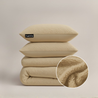Sale: -30% | Dekbedovertrek Teddy - Blush Taupe - Tweepersoons (200x200 Cm) - Taupe Microvezel Teddy - Effen - Fresh And Co - Dekbed-Discounter.nl