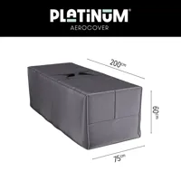 Platinum AeroCover tuinkussenopbergtas 200x75xH60